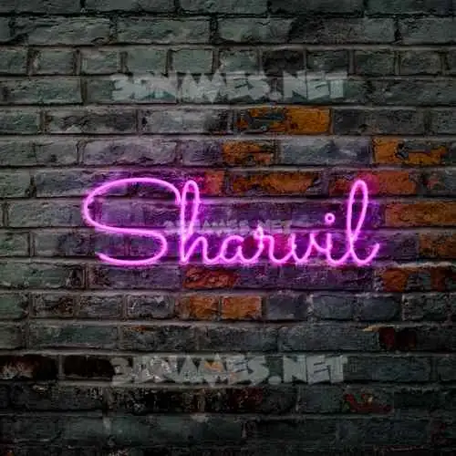sharvil in Pink Neon style - 3D name wallpaper sharvil in Pink Neon style - 3D name wallpaper