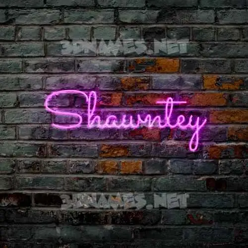 shawntey in Pink Neon style - 3D name wallpaper