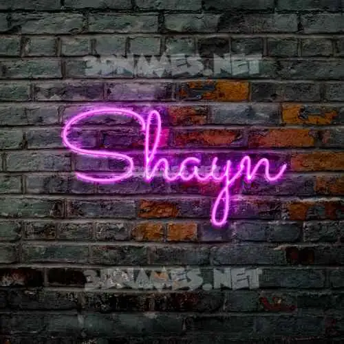 shayn in Pink Neon style - 3D name wallpaper shayn in Pink Neon style - 3D name wallpaper