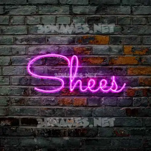 shees in Pink Neon style - 3D name wallpaper shees in Pink Neon style - 3D name wallpaper