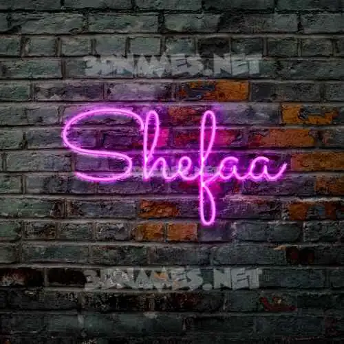 shefaa in Pink Neon style - 3D name wallpaper shefaa in Pink Neon style - 3D name wallpaper