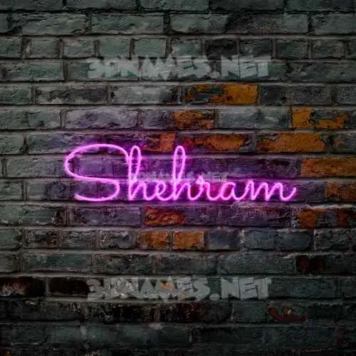 shehram in Pink Neon style - 3D name wallpaper shehram in Pink Neon style - 3D name wallpaper