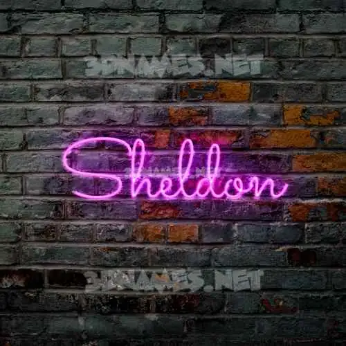 sheldon in Pink Neon style - 3D name wallpaper sheldon in Pink Neon style - 3D name wallpaper