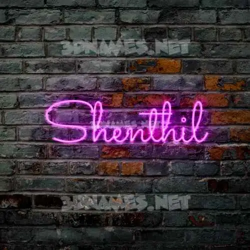 shenthil in Pink Neon style - 3D name wallpaper shenthil in Pink Neon style - 3D name wallpaper