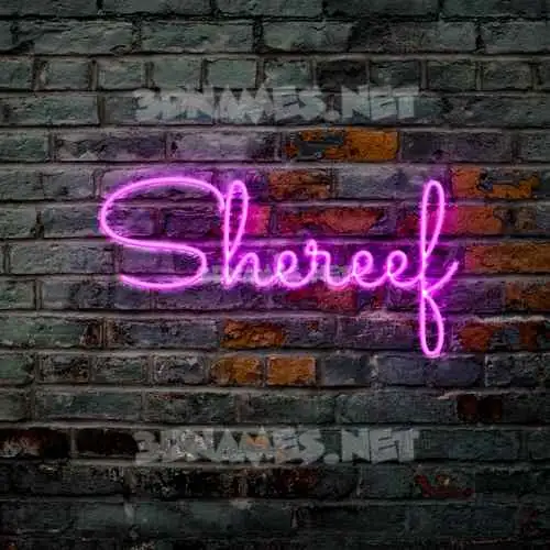 shereef in Pink Neon style - 3D name wallpaper shereef in Pink Neon style - 3D name wallpaper
