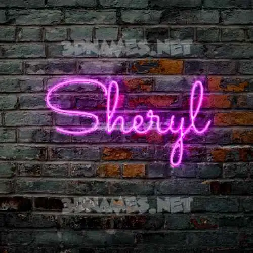 sheryl in Pink Neon style - 3D name wallpaper sheryl in Pink Neon style - 3D name wallpaper