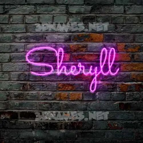 sheryll in Pink Neon style - 3D name wallpaper sheryll in Pink Neon style - 3D name wallpaper