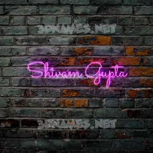 shivam gupta in Pink Neon style - 3D name wallpaper shivam gupta in Pink Neon style - 3D name wallpaper