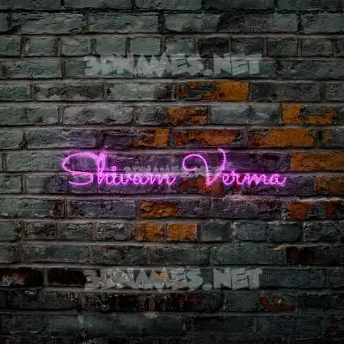 shivam verma in Pink Neon style - 3D name wallpaper shivam verma in Pink Neon style - 3D name wallpaper