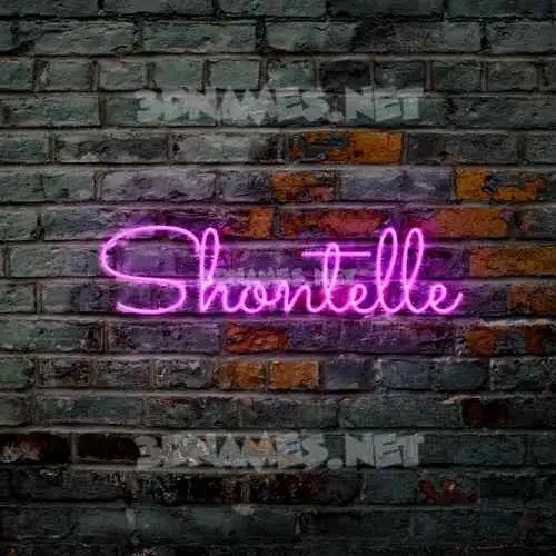 shontelle in Pink Neon style - 3D name wallpaper shontelle in Pink Neon style - 3D name wallpaper