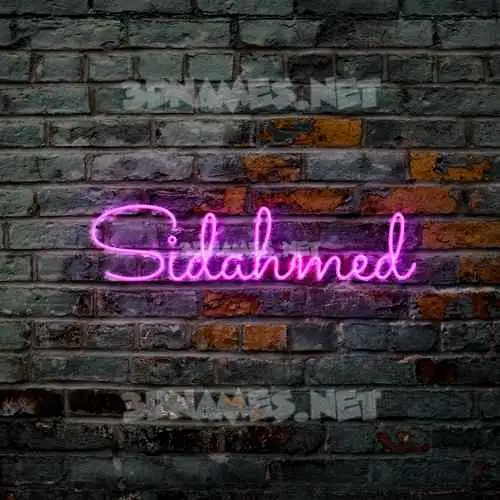 sidahmed in Pink Neon style - 3D name wallpaper sidahmed in Pink Neon style - 3D name wallpaper