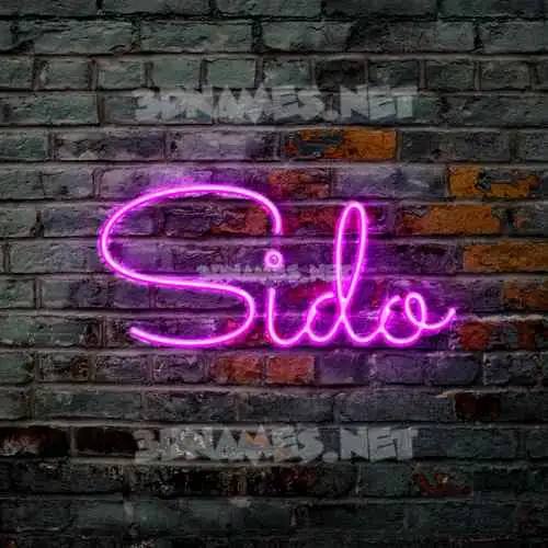 sido in Pink Neon style - 3D name wallpaper sido in Pink Neon style - 3D name wallpaper