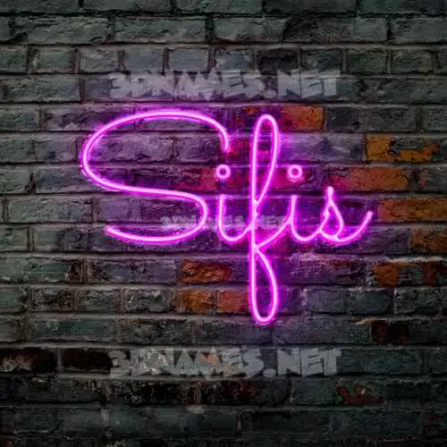 sifis in Pink Neon style - 3D name wallpaper sifis in Pink Neon style - 3D name wallpaper