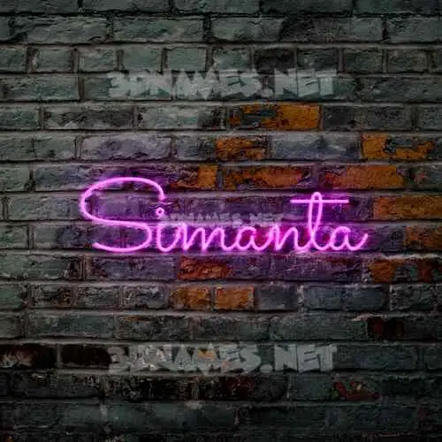 simanta in Pink Neon style - 3D name wallpaper simanta in Pink Neon style - 3D name wallpaper