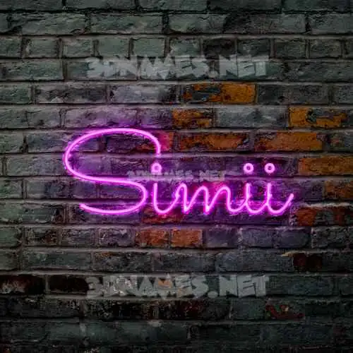 simii in Pink Neon style - 3D name wallpaper simii in Pink Neon style - 3D name wallpaper