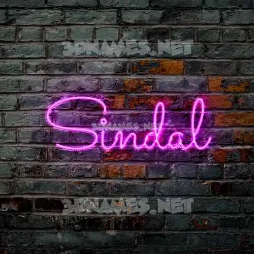 sindal in Pink Neon style - 3D name wallpaper sindal in Pink Neon style - 3D name wallpaper