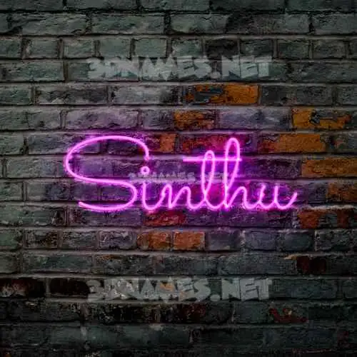sinthu in Pink Neon style - 3D name wallpaper sinthu in Pink Neon style - 3D name wallpaper