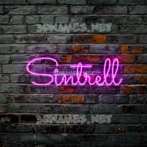 sintrell in Pink Neon style - 3D name wallpaper sintrell in Pink Neon style - 3D name wallpaper