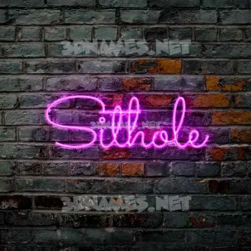 sithole in Pink Neon style - 3D name wallpaper
