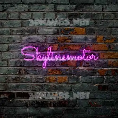 skylinemotor in Pink Neon style - 3D name wallpaper skylinemotor in Pink Neon style - 3D name wallpaper