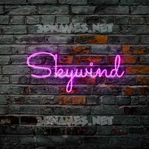 skywind in Pink Neon style - 3D name wallpaper skywind in Pink Neon style - 3D name wallpaper