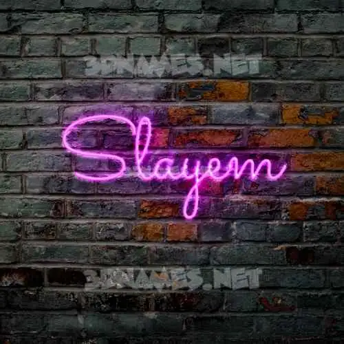 slayem in Pink Neon style - 3D name wallpaper slayem in Pink Neon style - 3D name wallpaper