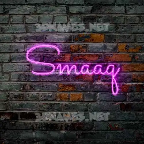 smaaq in Pink Neon style - 3D name wallpaper smaaq in Pink Neon style - 3D name wallpaper