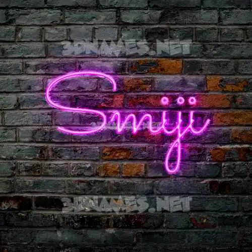 smiji in Pink Neon style - 3D name wallpaper smiji in Pink Neon style - 3D name wallpaper