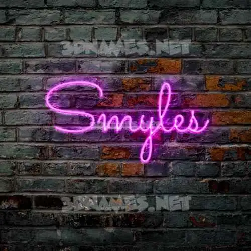 smyles in Pink Neon style - 3D name wallpaper smyles in Pink Neon style - 3D name wallpaper
