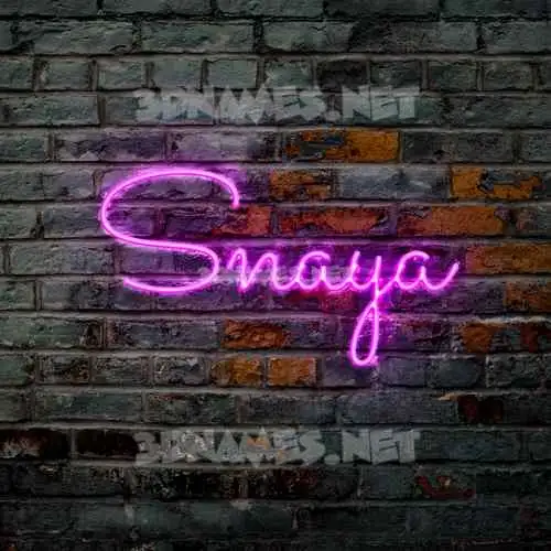 snaya in Pink Neon style - 3D name wallpaper snaya in Pink Neon style - 3D name wallpaper