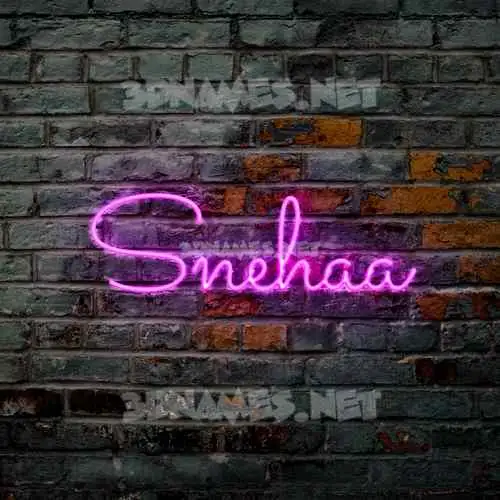 snehaa in Pink Neon style - 3D name wallpaper snehaa in Pink Neon style - 3D name wallpaper