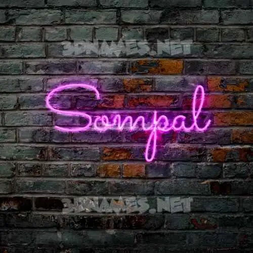 sompal in Pink Neon style - 3D name wallpaper sompal in Pink Neon style - 3D name wallpaper