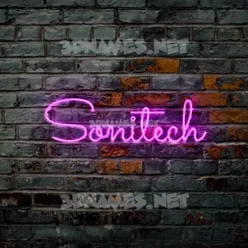 sonitech in Pink Neon style - 3D name wallpaper sonitech in Pink Neon style - 3D name wallpaper