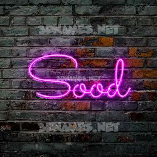 sood in Pink Neon style - 3D name wallpaper sood in Pink Neon style - 3D name wallpaper
