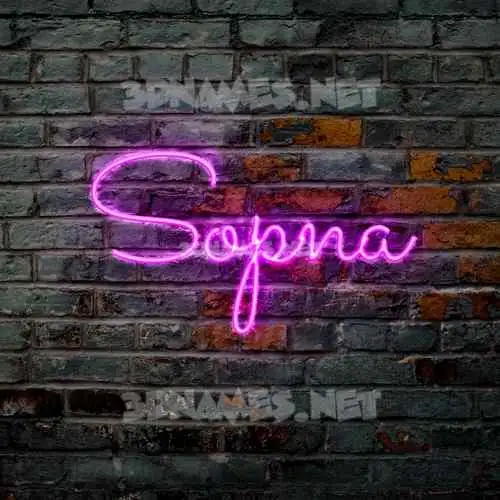 sopna in Pink Neon style - 3D name wallpaper sopna in Pink Neon style - 3D name wallpaper