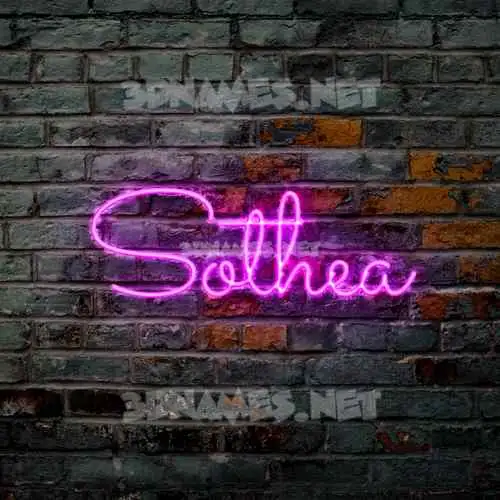 sothea in Pink Neon style - 3D name wallpaper sothea in Pink Neon style - 3D name wallpaper