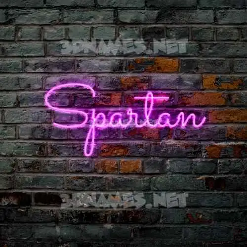 spartan in Pink Neon style - 3D name wallpaper spartan in Pink Neon style - 3D name wallpaper