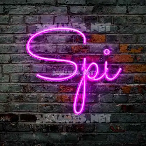 spi in Pink Neon style - 3D name wallpaper spi in Pink Neon style - 3D name wallpaper