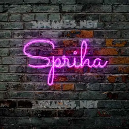 spriha in Pink Neon style - 3D name wallpaper spriha in Pink Neon style - 3D name wallpaper
