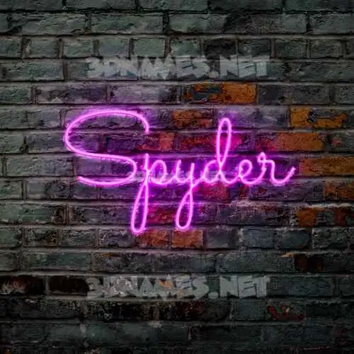 spyder in Pink Neon style - 3D name wallpaper spyder in Pink Neon style - 3D name wallpaper