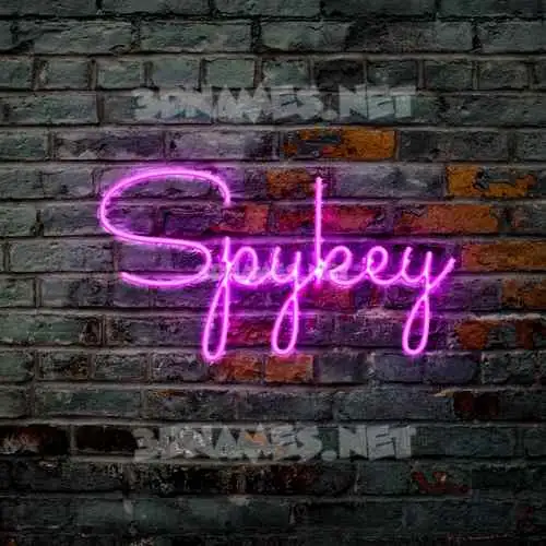 spykey in Pink Neon style - 3D name wallpaper spykey in Pink Neon style - 3D name wallpaper