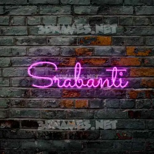 srabanti in Pink Neon style - 3D name wallpaper srabanti in Pink Neon style - 3D name wallpaper