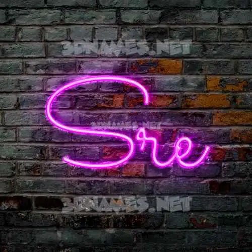 sre in Pink Neon style - 3D name wallpaper sre in Pink Neon style - 3D name wallpaper
