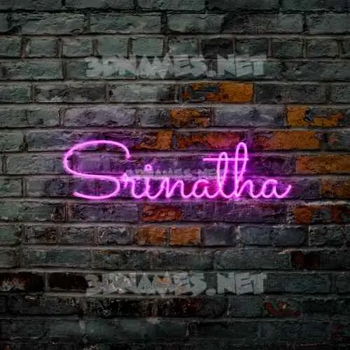 srinatha in Pink Neon style - 3D name wallpaper srinatha in Pink Neon style - 3D name wallpaper