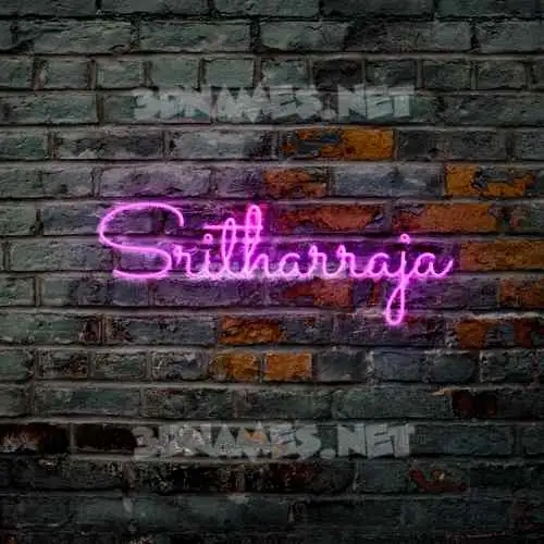 sritharraja in Pink Neon style - 3D name wallpaper sritharraja in Pink Neon style - 3D name wallpaper