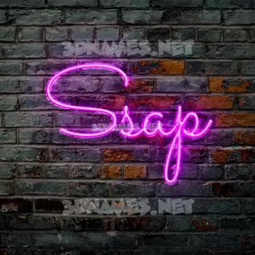 ssap in Pink Neon style - 3D name wallpaper ssap in Pink Neon style - 3D name wallpaper