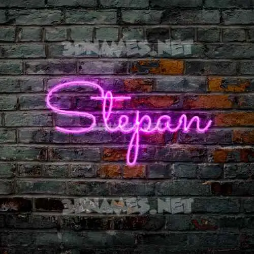 stepan in Pink Neon style - 3D name wallpaper stepan in Pink Neon style - 3D name wallpaper