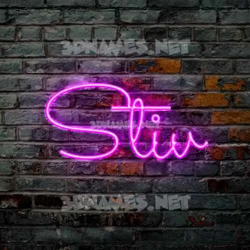 stiv in Pink Neon style - 3D name wallpaper stiv in Pink Neon style - 3D name wallpaper
