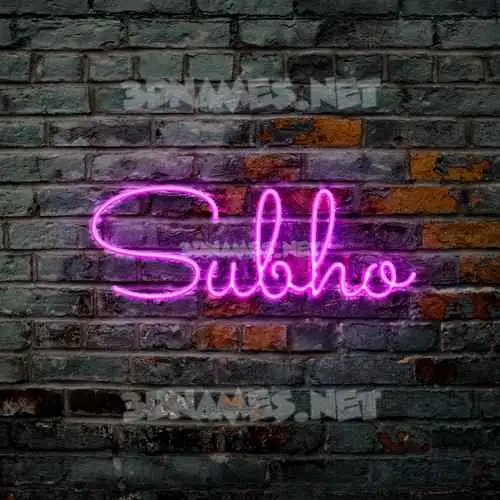 subho in Pink Neon style - 3D name wallpaper subho in Pink Neon style - 3D name wallpaper