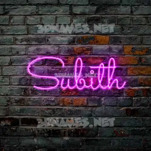 subith in Pink Neon style - 3D name wallpaper subith in Pink Neon style - 3D name wallpaper